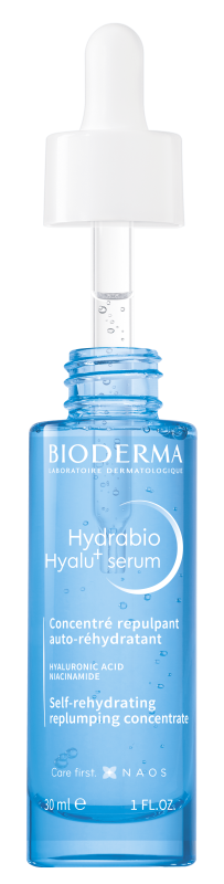 BIODERMA Intensyviai drėkinantis, atkuriamasis koncentruotas serumas dehidratuotai odai HYDRABIO HYALU+ SERUM, 30 ml