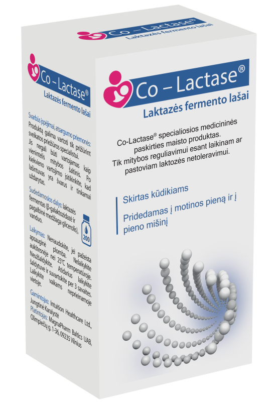 CO-LACTASE laktazės fermento lašai kūdikiams,10 ml