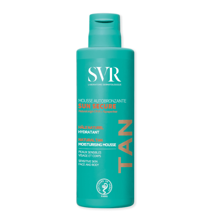 SVR savaiminio įdegio putos jautriai odai SUN SECURE MOUSE AUTOBRONZANTE, 150 ml