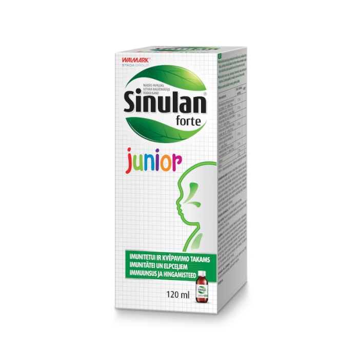 SINULAN Junior sirupas, 120 ml