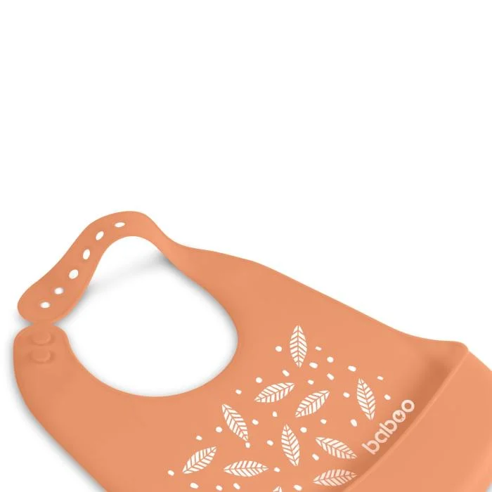 Baboo silikoninis seilinukas, 4+ mėn, oranžinė, Peachy Keen