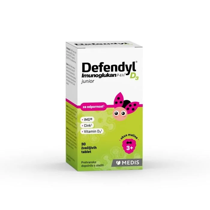Defendyl-Imunoglukan P4H® D3 junior tabletės N30