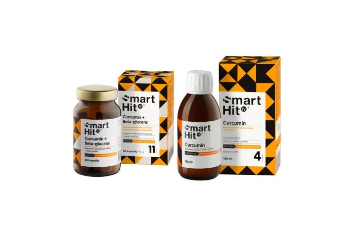 SMARTHIT IV Curcumin + Beta-glucans kapsulės, N60