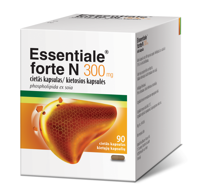 Essentiale forte N 300mg kietosios kapsulės N90