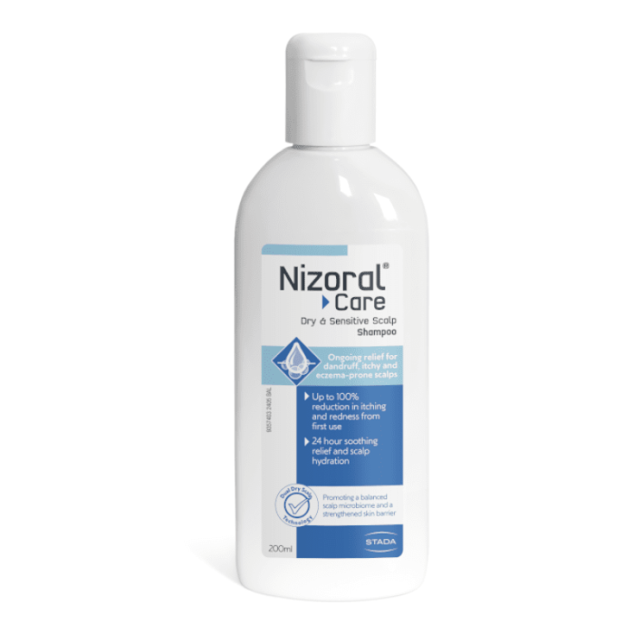 NIZORAL CARE Dry&Sensitive scalp šampūnas, 200 ml
