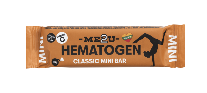 ME2U Hematogenas Mini Bar Classic, 33 g