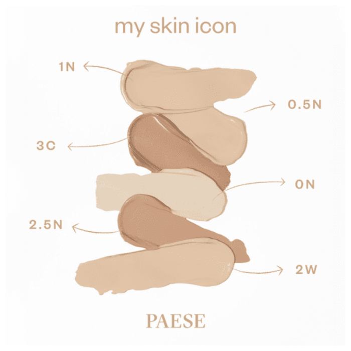 PAESE My Skin Icon matinį atspalvį suteikiantis makiažo pagrindas 0,5N, 33 ml