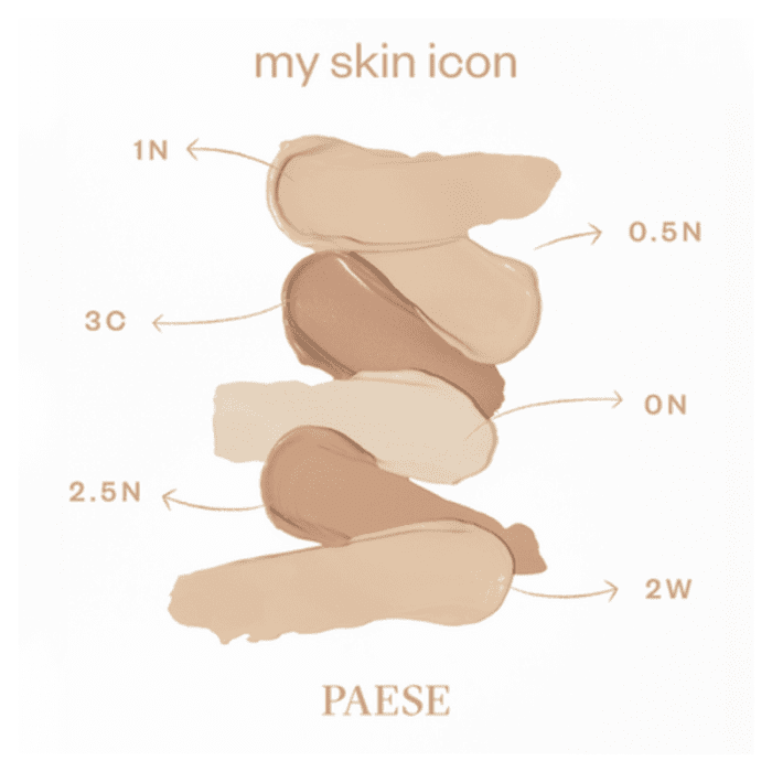 PAESE My Skin Icon matinį atspalvį suteikiantis makiažo pagrindas 2,5N, 33 ml