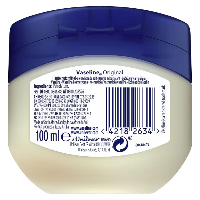 VASELINE vazelinas Original, 100 ml