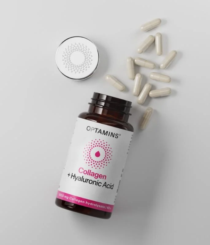 OPTAMINS KOLAGENAS 1000MG + HYALURONIC ACID, N60 