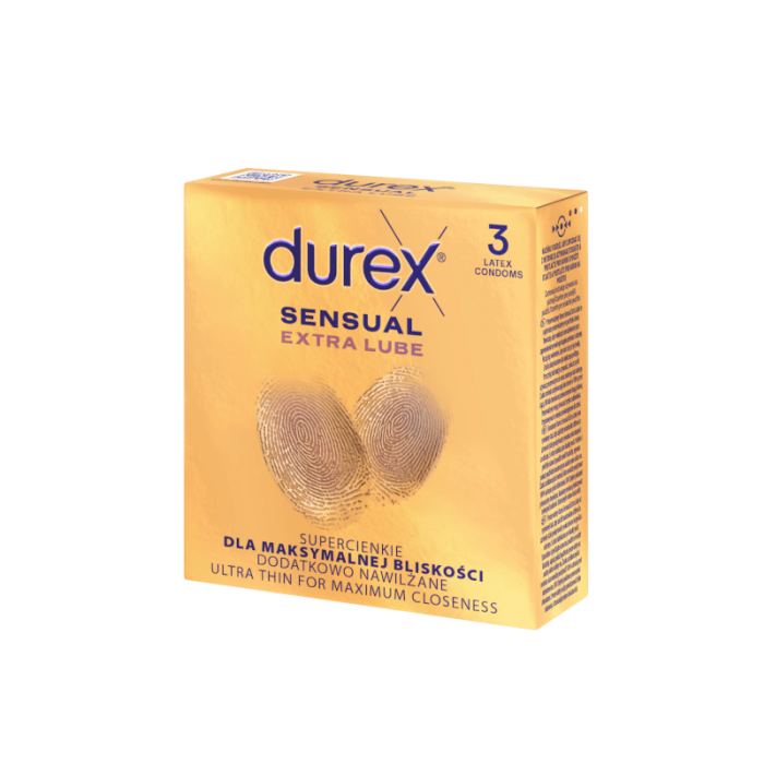 DUREX Sensual Extra Lube prezervatyvai, N3