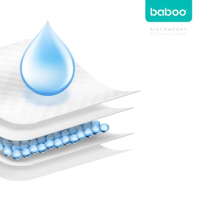 BABOO AirComfort vienkartiniai pervystymo paklotai, 60x60 cm, 20 vnt