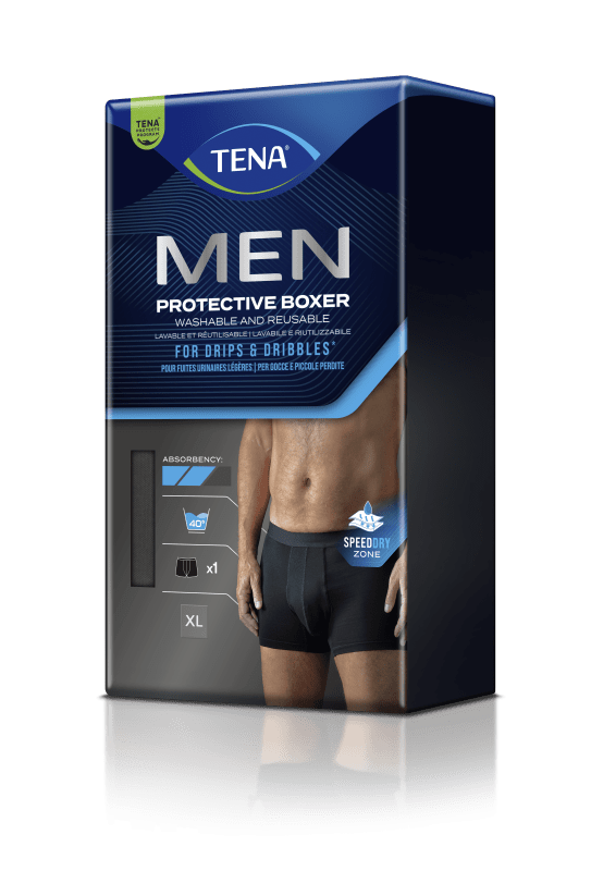TENA Men Protective Boxer Black XL N1