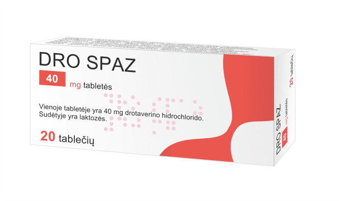 DRO SPAZ 40 mg tabletės
