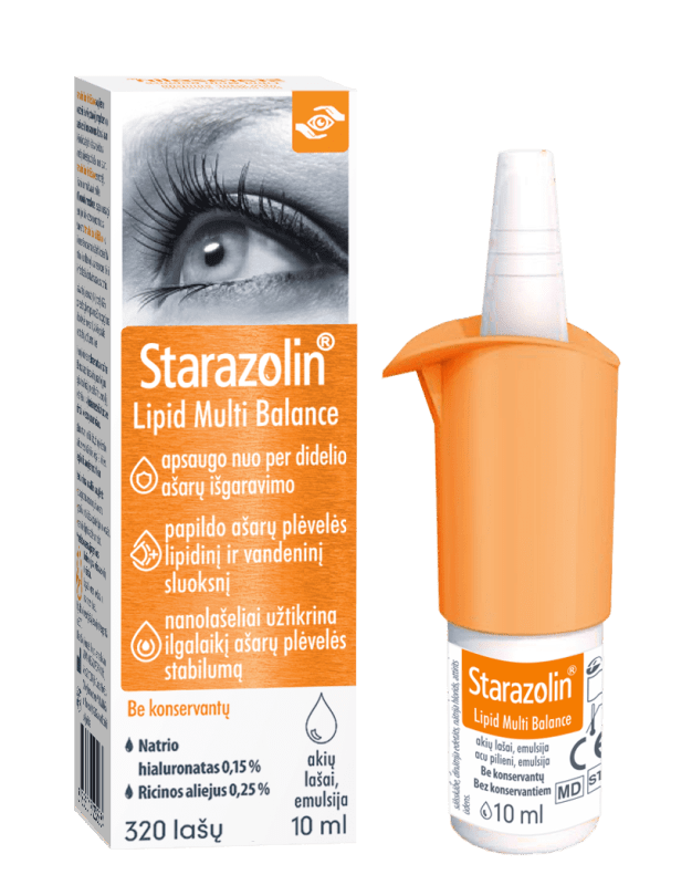 STARAZOLIN Lipid Multi Balance akių lašai, emulsija 10ml