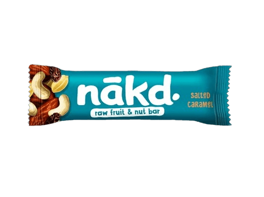 NAKD Karamelės skonio vaisių ir riešutų batonėlis su jūros druska 4x35g