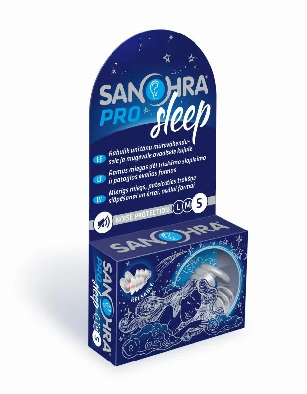 SANOHRA ausų kištukai miegui PRO SLEEP S, N2