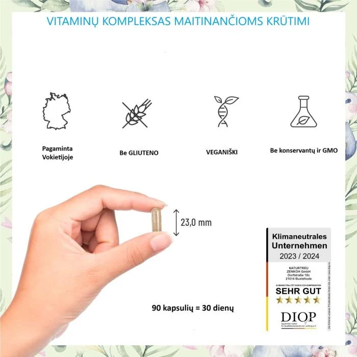 NATURTREU Vitaminų kompleksas maitinančioms mamoms, N90