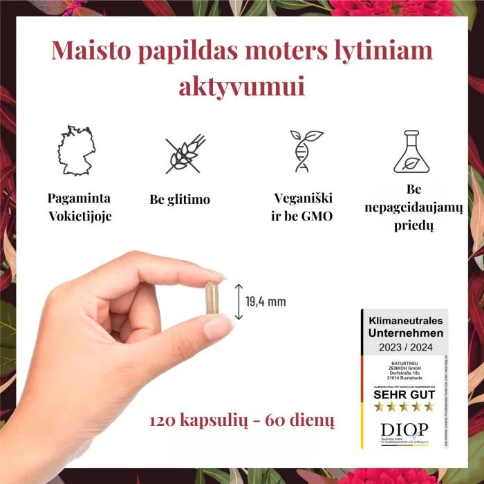 NATURTREU Maca maisto papildas moters lytiniam aktyvumui, N120