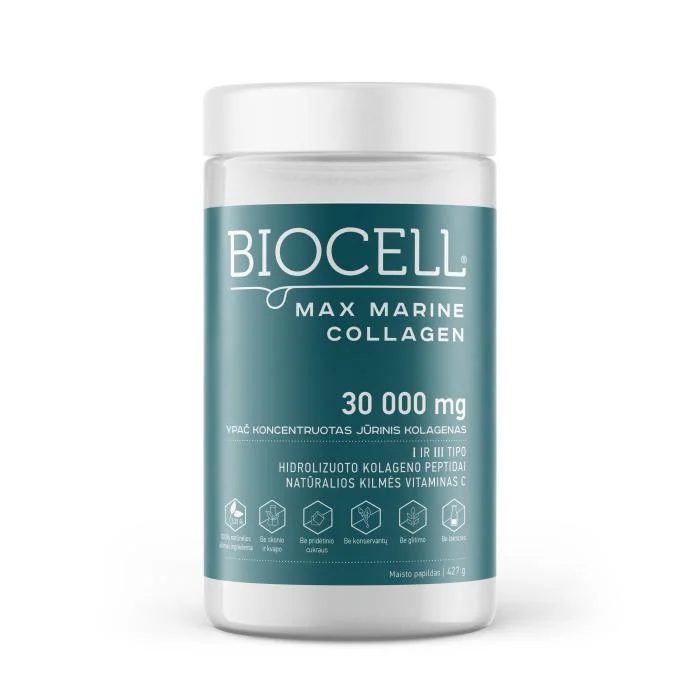 BIOCELL Max Marine Collagen, milteliai, 427 g