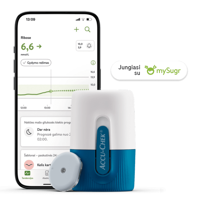 ACCU-CHEK SmartGuide nuolatinės gliukozės stebėsenos sistema