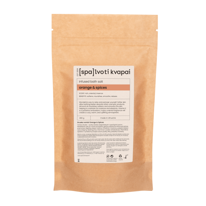 SPALVOTI KVAPAI Druska voniai Orange&Spices 400 g