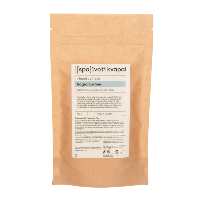 SPALVOTI KVAPAI Druska voniai Fragrance free 400 g