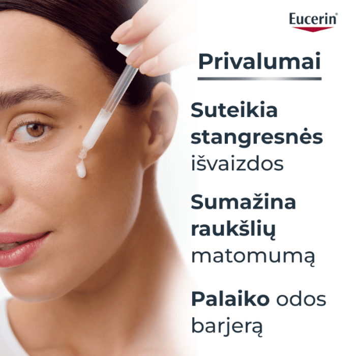 EUCERIN Hyaluron-Filler +3x  Effect stangrinamasis veido serumas, 30 ml