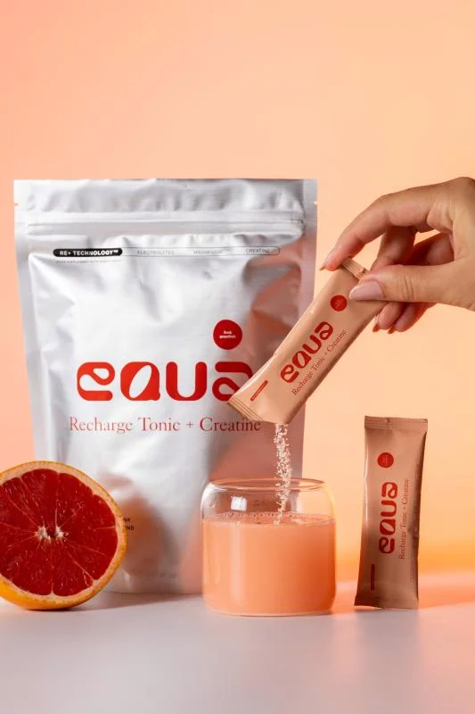 EQUA elektrolitų gėrimas su kreatinu, greipfrutų skonio, 132 g, N20 po 6,6 g