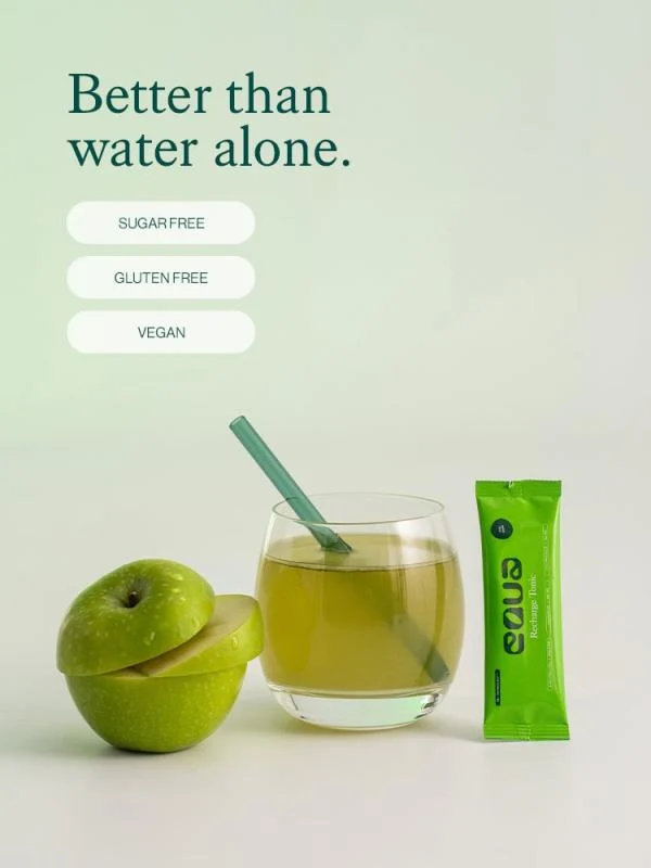 EQUA elektrolitų gėrimas rugščiųjų obuolių skonio, N20, 104 g.