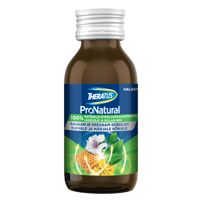 THERATUS ProNatural, sirupas nuo kosulio vaikams nuo 1 metų, 128 g 