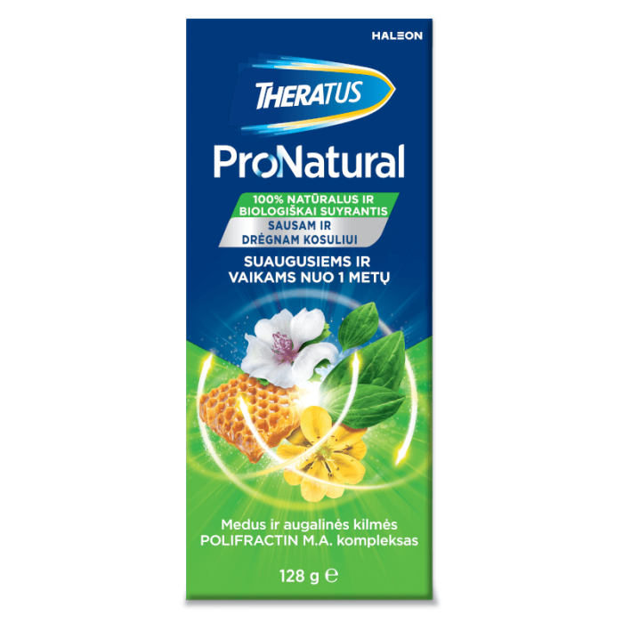 THERATUS ProNatural, sirupas nuo kosulio vaikams nuo 1 metų, 128 g 