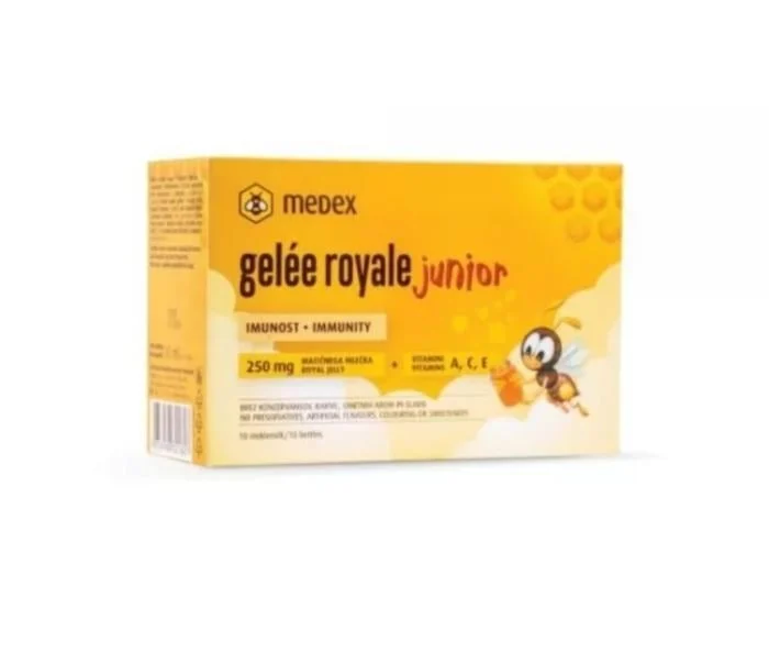 MEDEX maisto papildas GELEE ROYALE JUNIOR, N10 x 9 ml