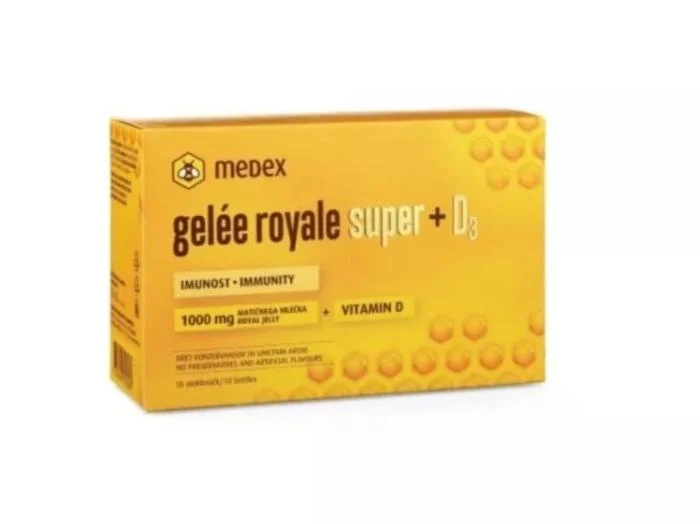 MEDEX maisto papildas GELEE ROYALE SUPER + D3, N16 x 9 ml