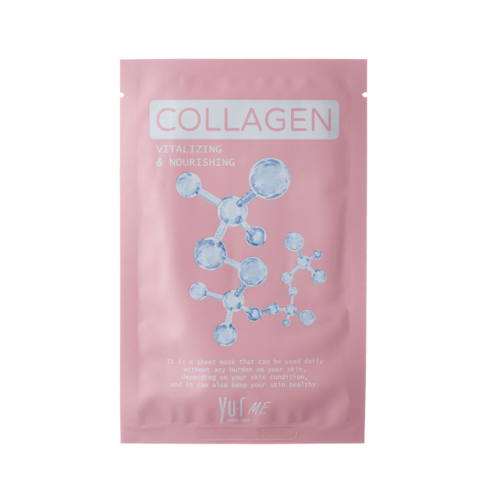 YU.R ME COLLAGEN SHEET MASK lakštinė veido kaukė su kolagenu, N1