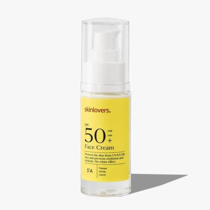 SKINLOVERS 5A veido kremas su saulės apsauga SPF+50, 30 ml
