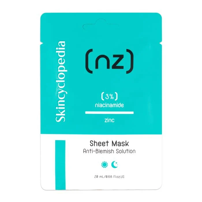 Skincyclopedia lakštinė veido kaukė su niacinamidu ir cinku, 1 vnt.