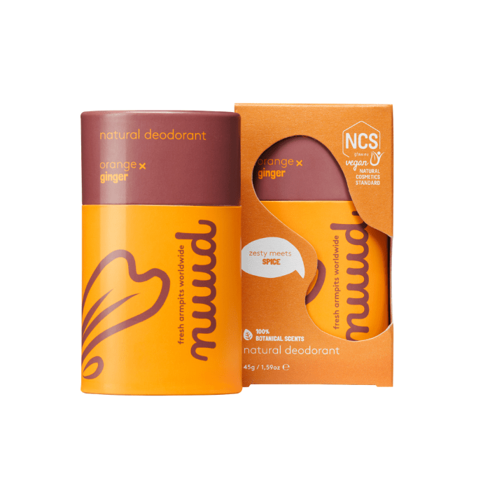 Nuud, Orange x Ginger Stick dezodorantas, 45 g