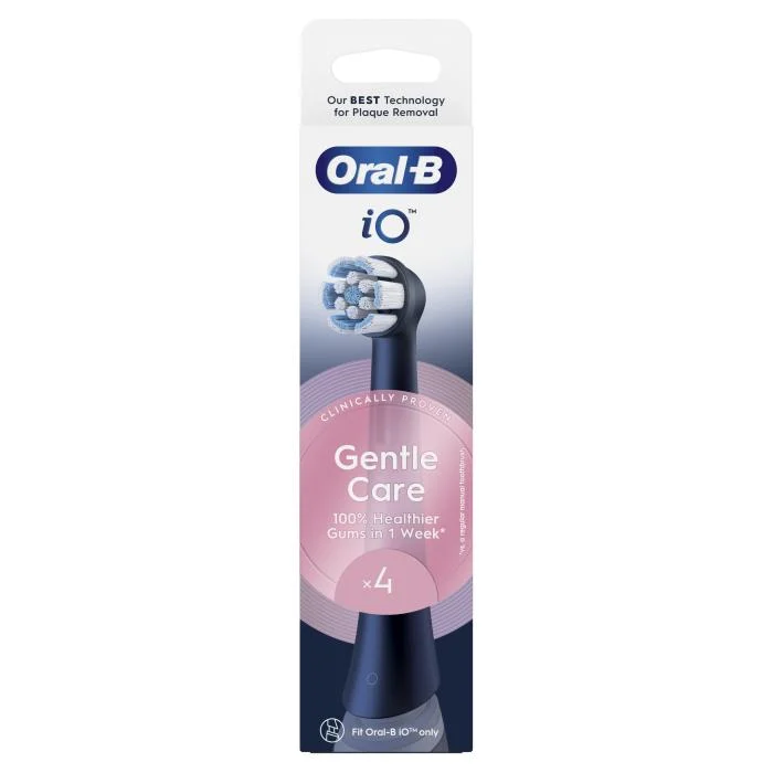 ORAL-B iO Gentle Care Black elektrinio šepetėlio galvutės, N4