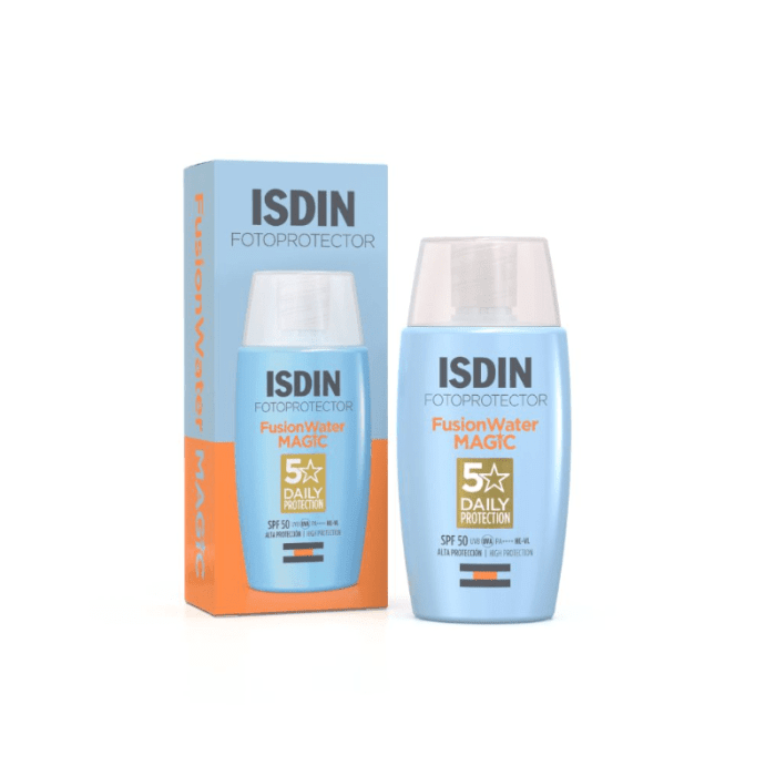 ISDIN, FUSION WATER MAGIC, apsaug. veido emulsija, SPF50, 50ml