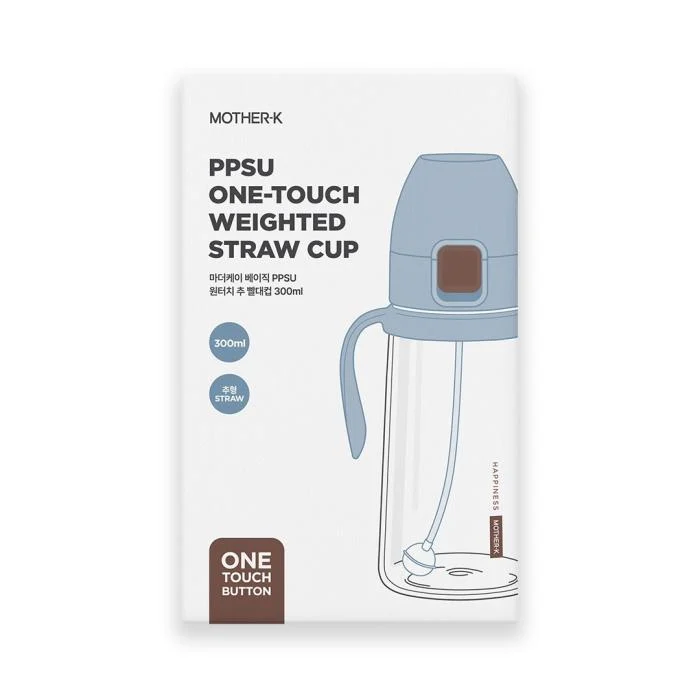 Mother-K PPSU One-Touch gertuvė, 300 ml., mėlyna