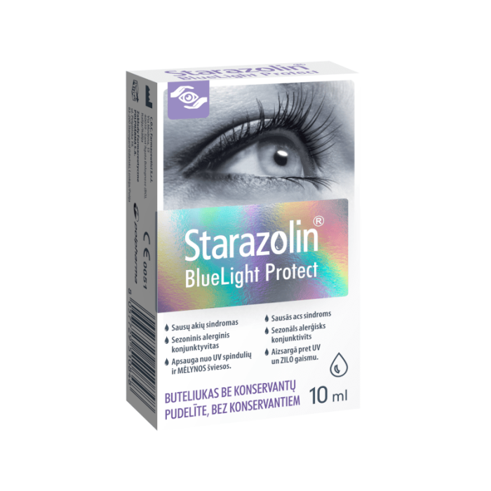 STARAZOLIN BlueLight Protect akių lašai, 10 ml