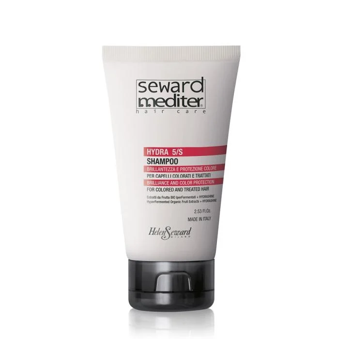 HELEN SEWARD Mediter Hydra 5/S intensyvus drėkinamasis šampūnas dažytiems plaukams, 75 ml