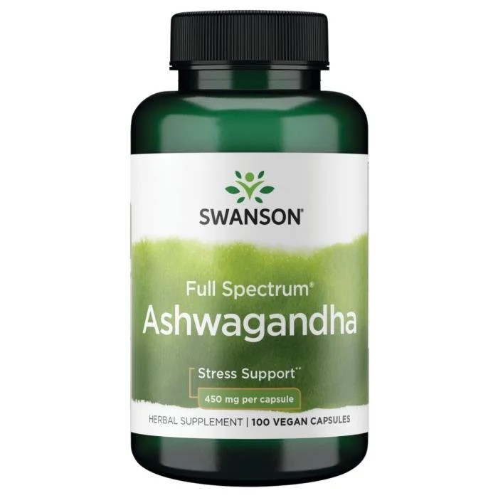 SWANSON Ašvaganda (Ashwagandha) 450 mg., veganiškos kapsulės, N100