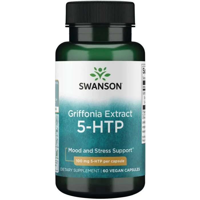 SWANSON 5-HTP 500 mg veganiškos kapsulės, N60
