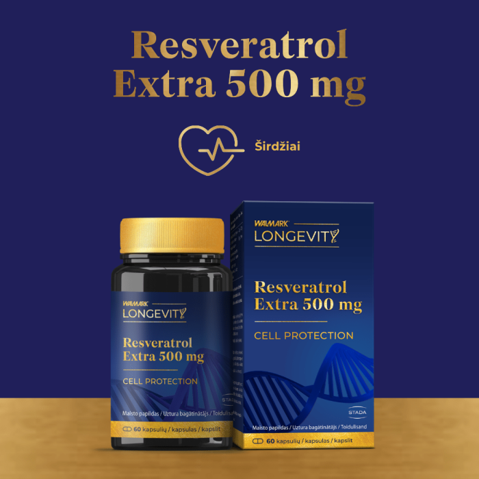 WALMARK LONGEVIT Resveratrol Extra 500 mg, N60