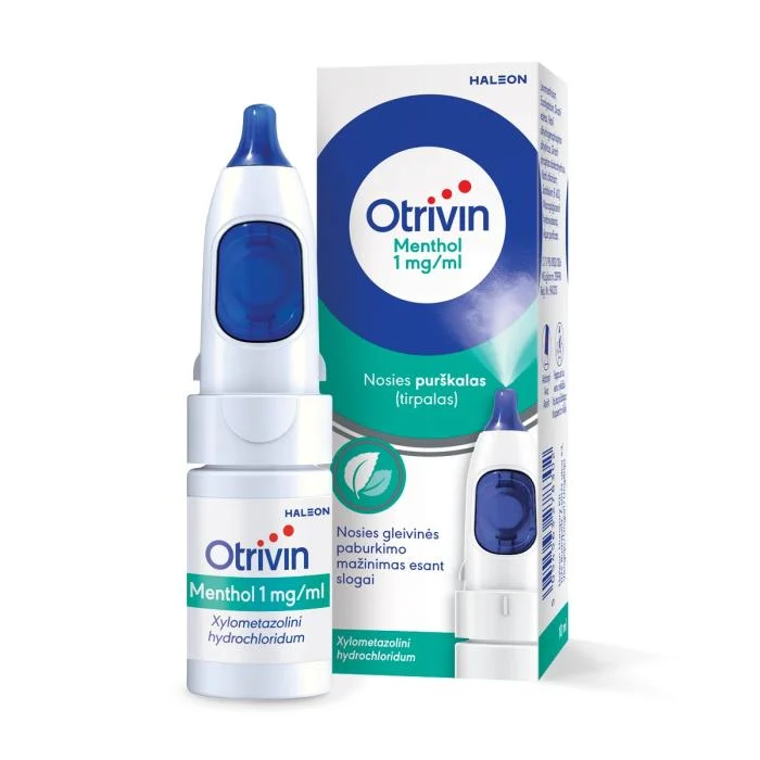 OTRIVIN Menthol 0.1% nosies purškalas,10ml