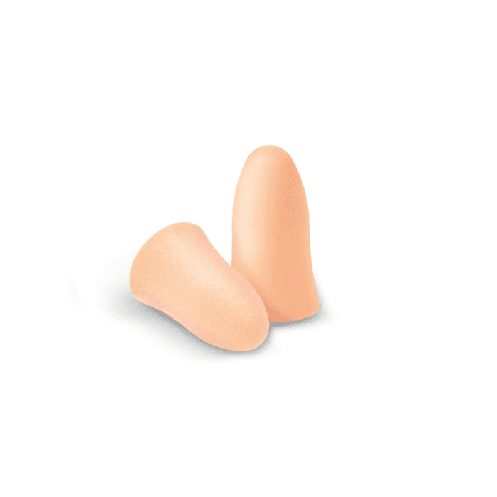 QUIES apsauginiai ausų kištukai iš poliuretano putos, smėlio spalvos, 3 poros