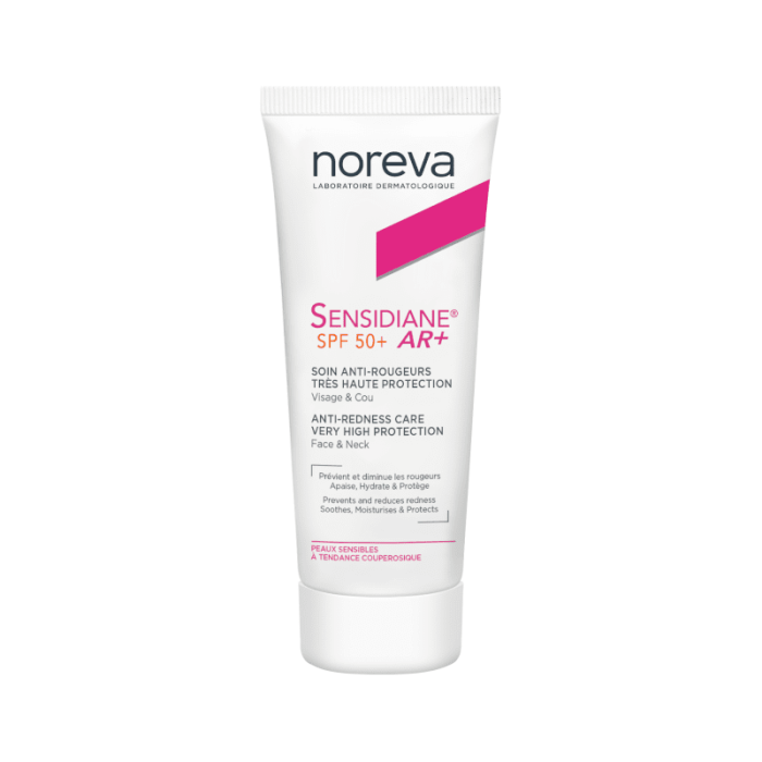 NOREVA Sensidiane AR+ veido raudonį mažinantis kremas, SPF 50, 40 ml