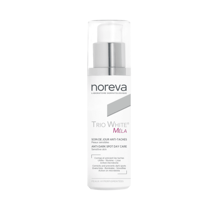 NOREVA Trio White Méla dieninis kremas pigmentuotai odai, 40 ml